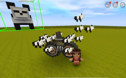 迷你世界熊猫怎么骑