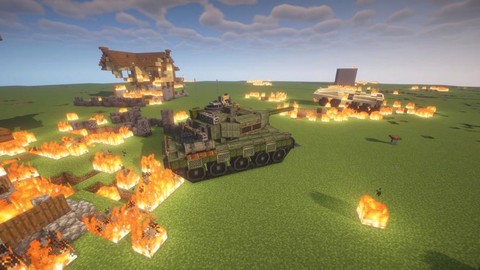 我的世界怎么开坦克