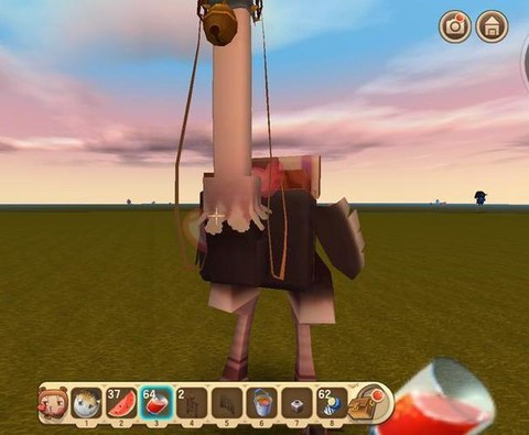 怎么训服迷你世界鸵鸟